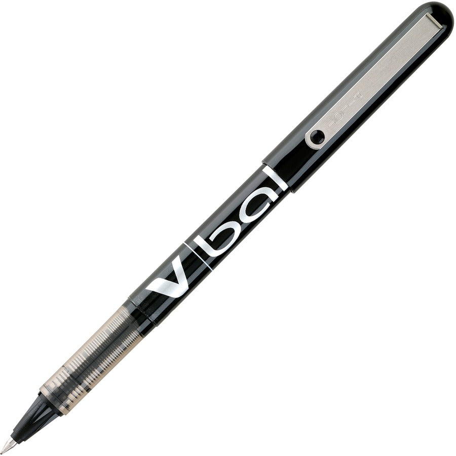 Pilot Vball Liquid Ink Pens - Black Ink - Black Barrel - 12 / Dozen