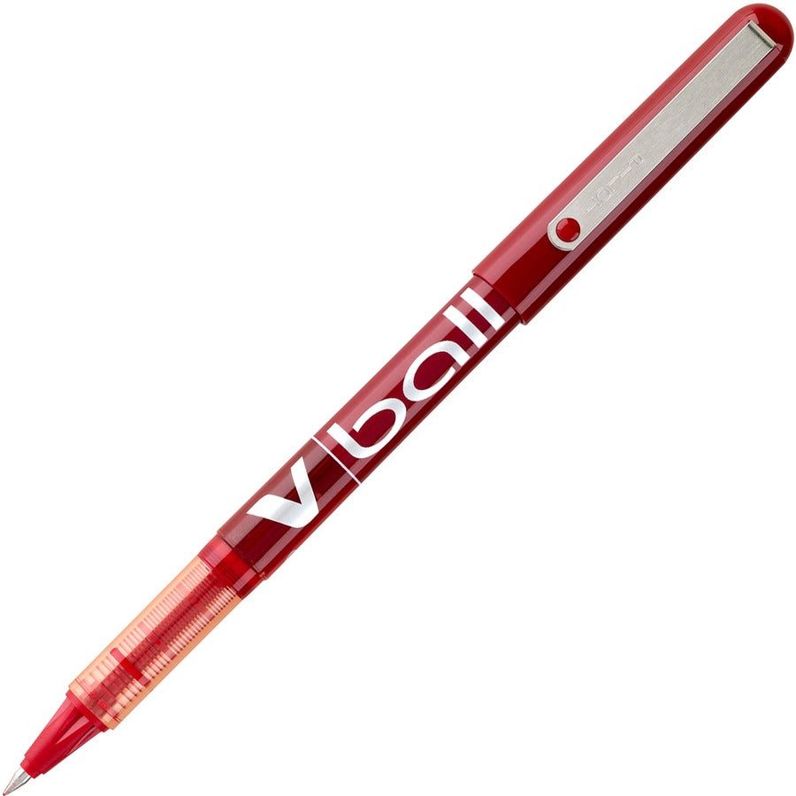 Pilot Vball Liquid Ink Pens - Red Ink - Red Barrel - 12 / Dozen