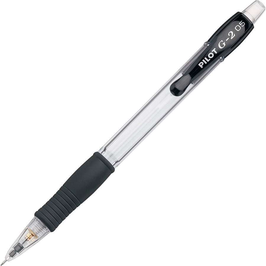 Pilot Mechanical Pencils - 0.5 mm Lead - HB/#2 - Refillable - Clear, Black Barrel - 12 / Dozen