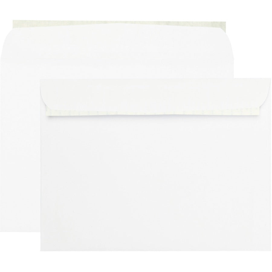 Quality Park 9 x 12 Booklet Envelopes with Self-Seal Closure - Catalog - #9 1/2 - 9" Width x 12" Length - 28 lb - Peel & Seal - White - Wove - 100 / Box
