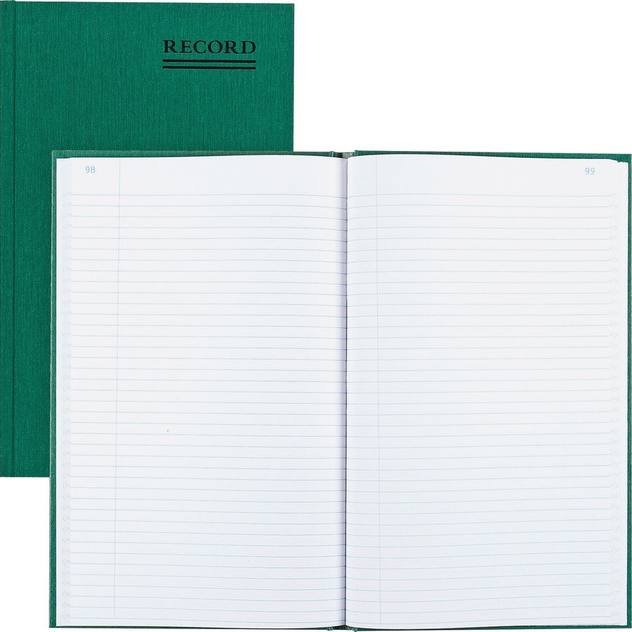 Rediform Emerald Series Account Book - 500 Sheet(s) - Gummed - 7.25" x 12.25" Sheet Size - Green - White Sheet(s) - Green Print Color - Green Cover - 1 Each