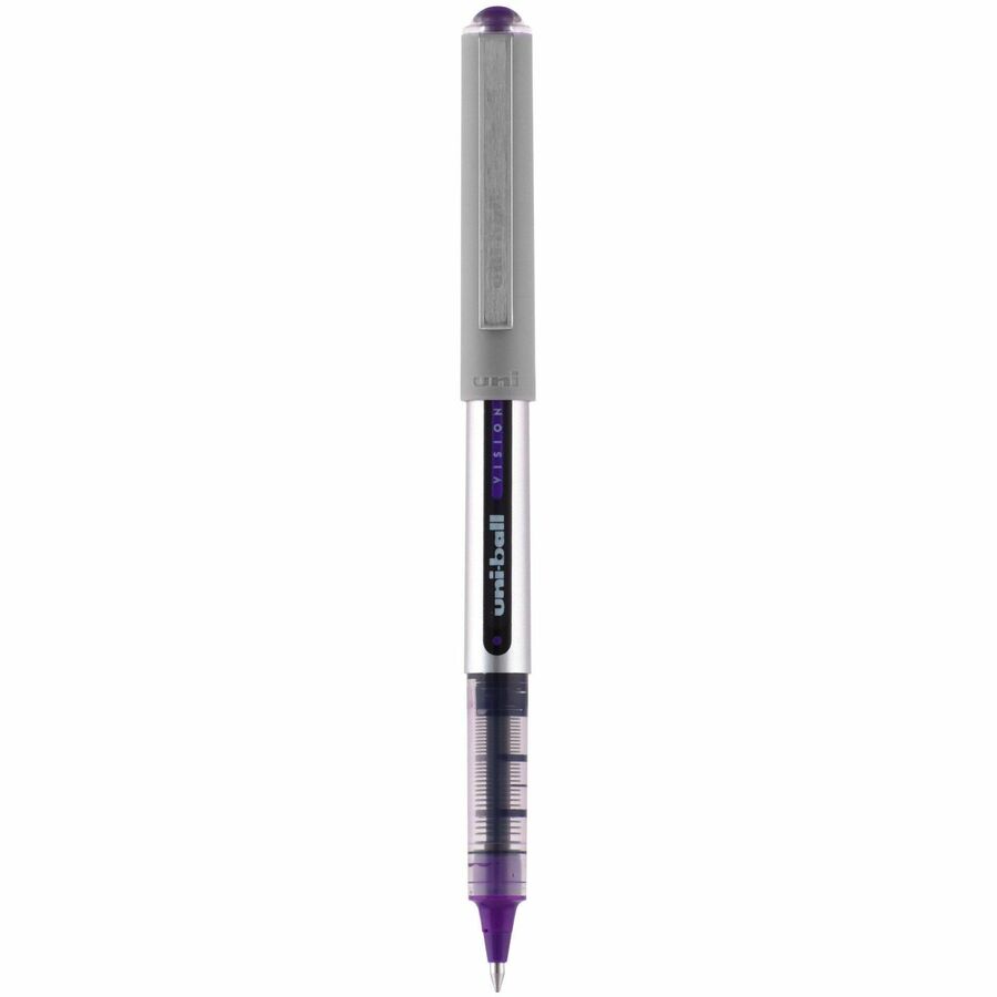 uniball™, Vision Fine Rollerball Pens - Purple Ink - 12 / Dozen