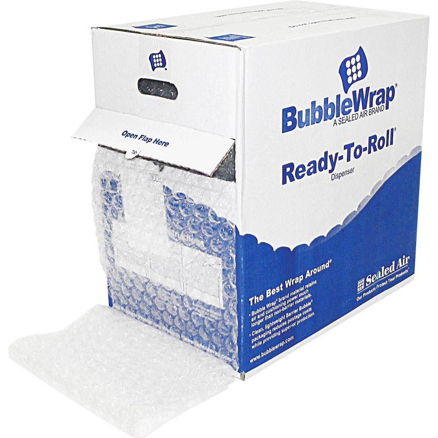 Sealed Air Bubble Wrap Multi-purpose Material - 12" Width x 100 ft Length x 312.5 mil Thickness - 1 Wrap(s) - Lightweight, Perforated - Clear - 1 Carton