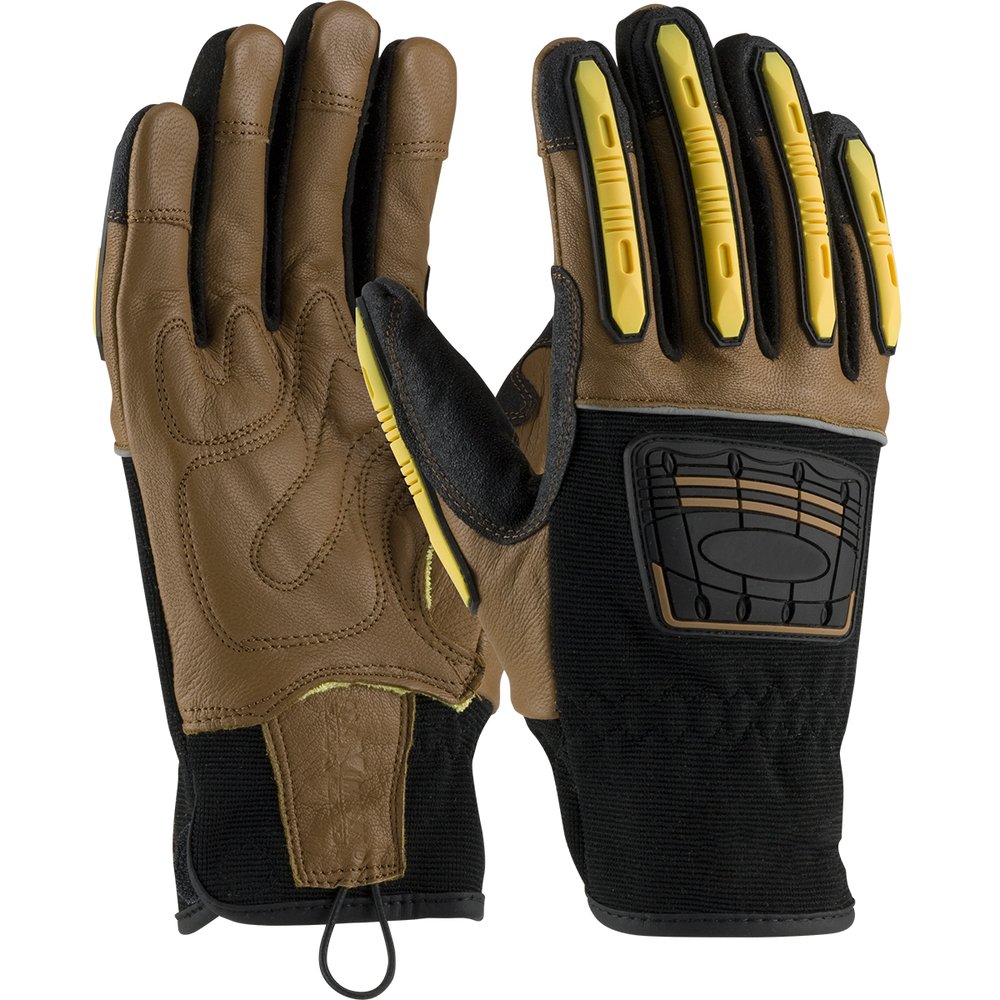 PIP Goatskin Palm Glove Impact Prot. F.guard M (Pair)