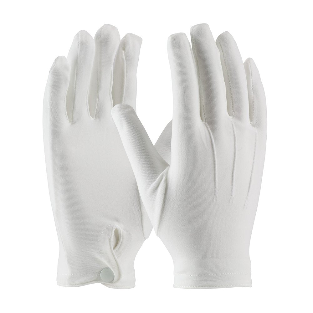 PIP Nylon Dress Glove Raisedstitch Snap Closure, 12 Pairs/Dozen