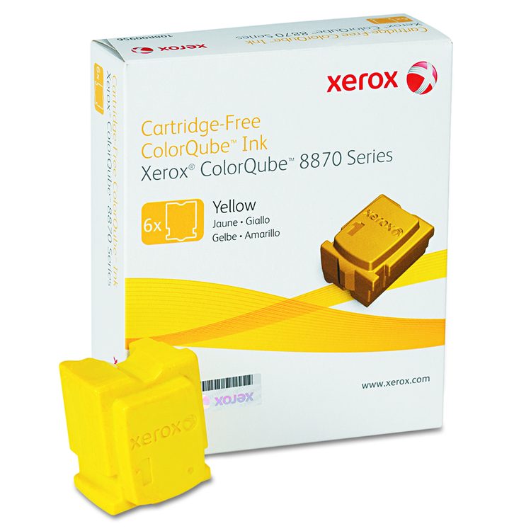 108R00952 Solid Ink Stick, 17,300 Page-Yield, Yellow, 6/Box