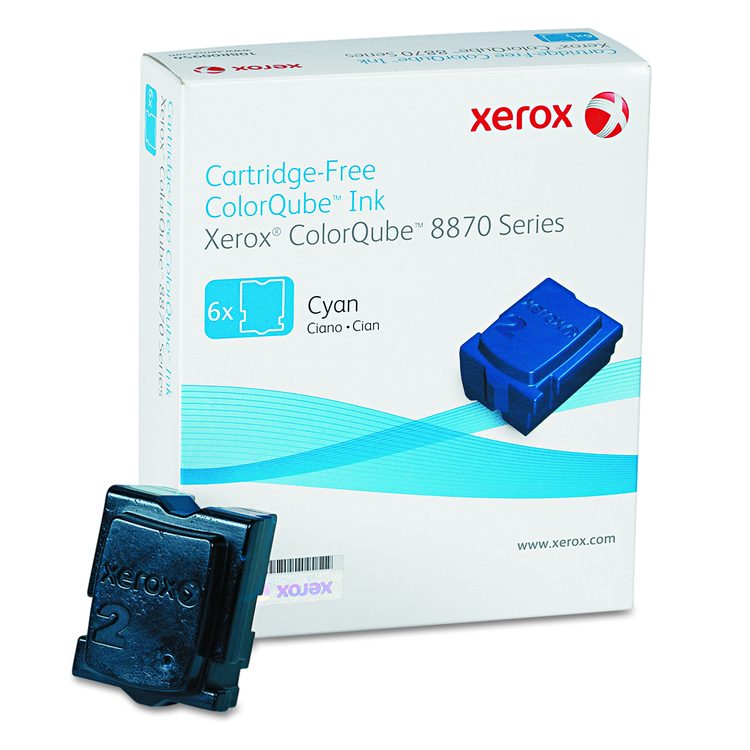 108R00950 Solid Ink Stick, 17,300 Page-Yield, Cyan, 6/Box