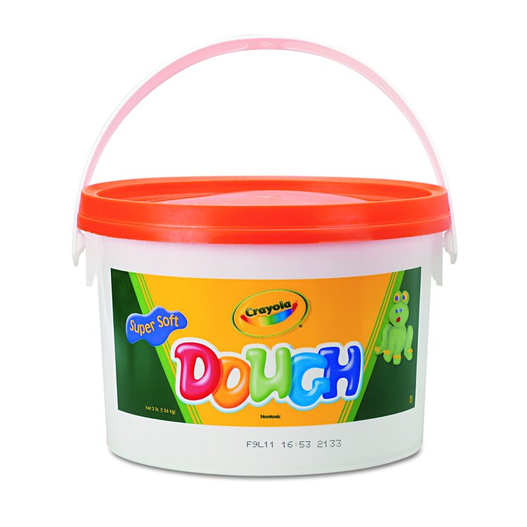 Modeling Dough Bucket, 3 lbs, Orange