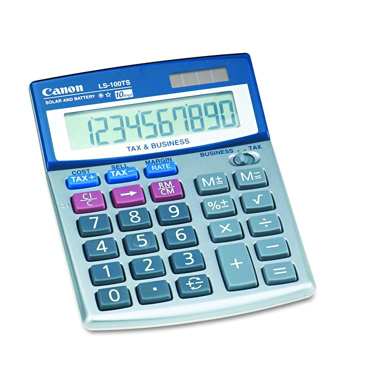 LS-100TS Portable Business Calculator, 10-Digit LCD