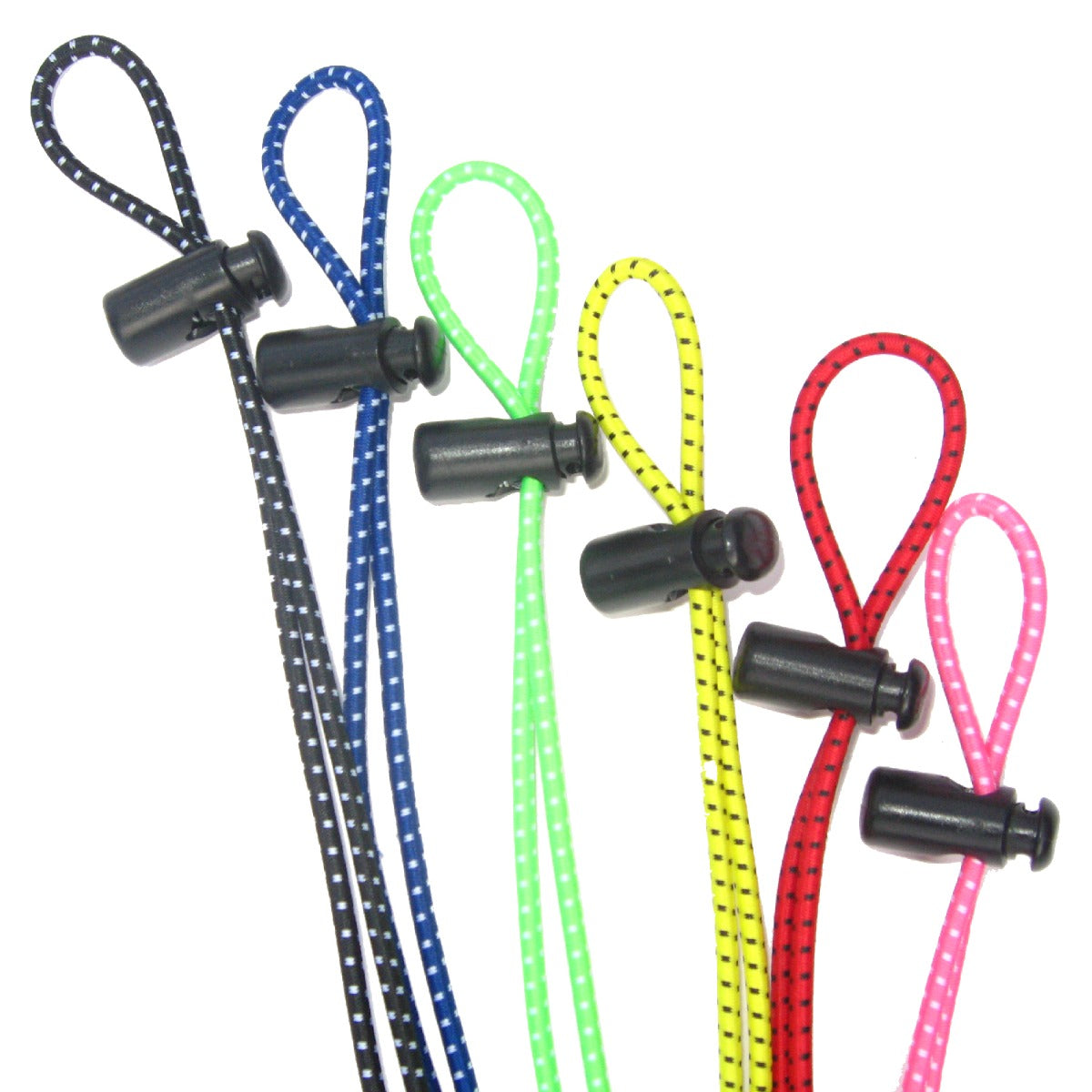 Kemp USA Goggle Bungee Cords, Pink / White