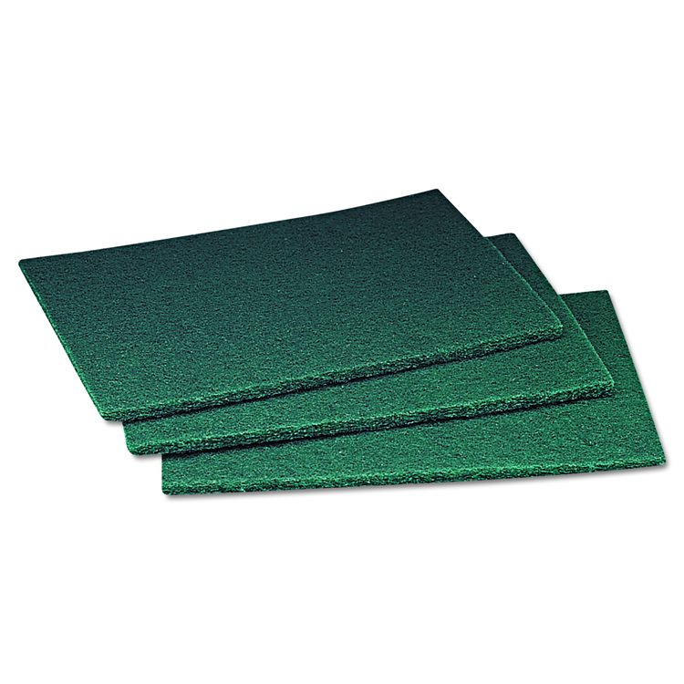 Commercial Scouring Pad 96, 6 x 9, Green, 20 Pads/Box, 3 Boxes/Carton