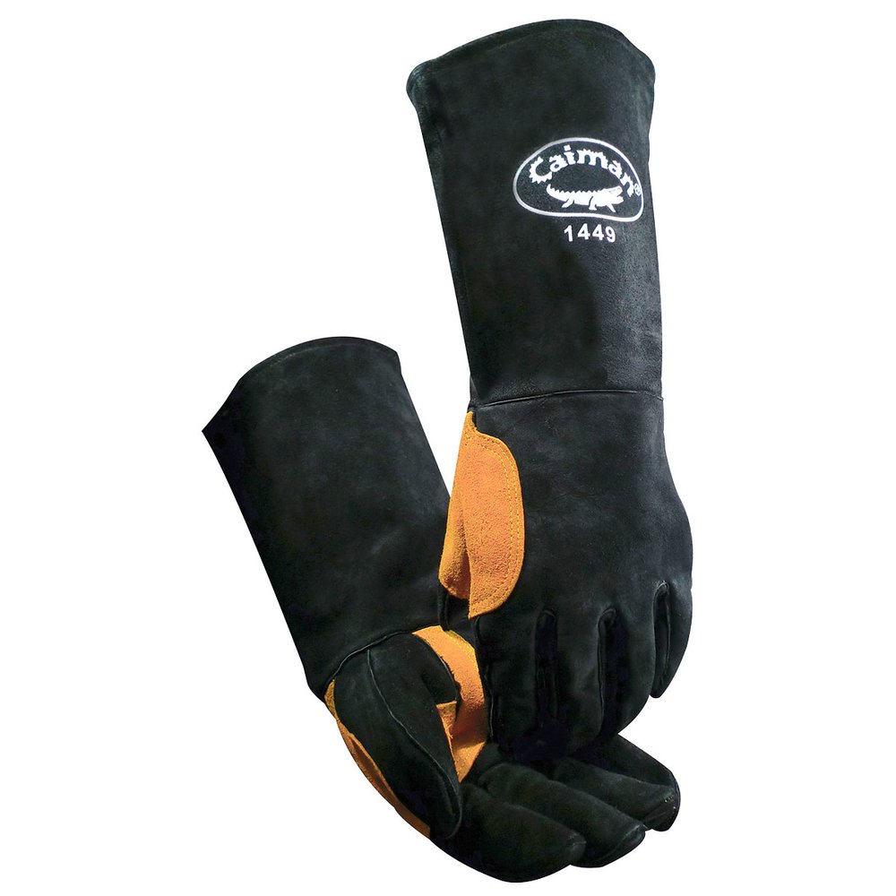 Caiman by PIP 18" Weld Glove Black KEV, 6 Pairs/Pack
