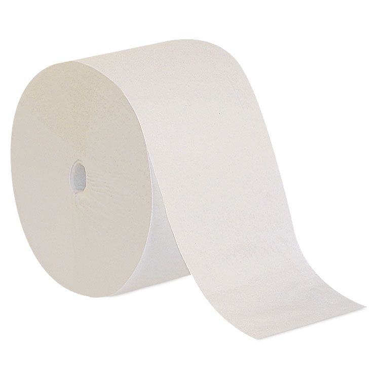 Compact Coreless One-Ply Bath Tissue, Septic Safe, White, 3,000 Sheets/Roll, 18 Rolls/Carton