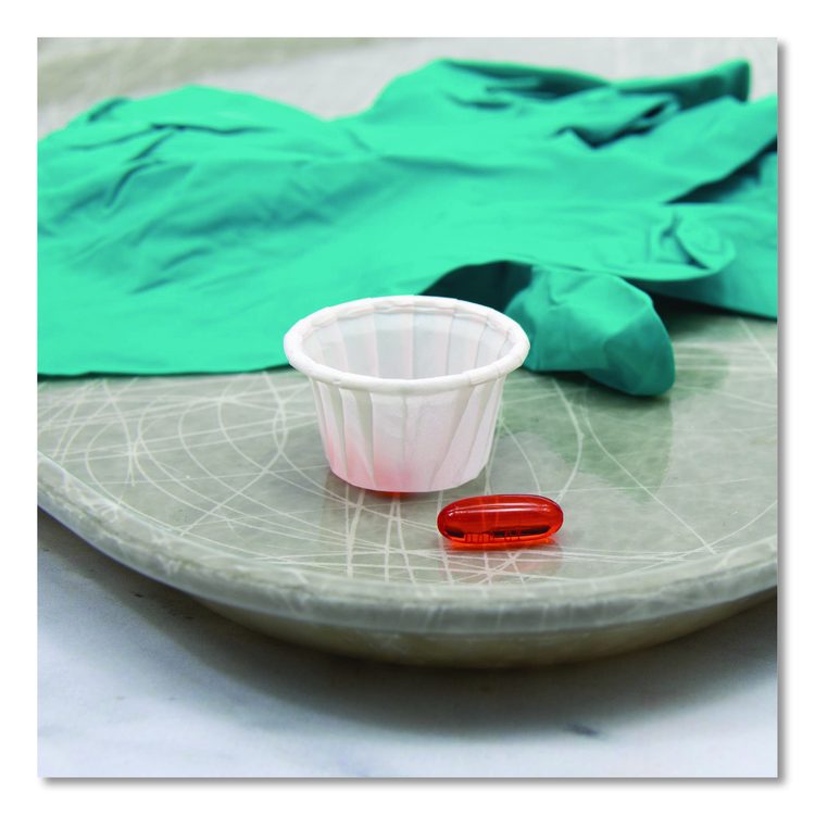 Paper Portion Cups, ProPlanet Seal, 0.5 oz, White, 250/Bag, 20 Bags/Carton