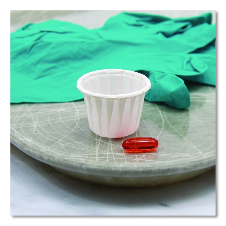 Paper Portion Cups, ProPlanet Seal, 0.75 oz, White, 250/Bag, 20 Bags/Carton