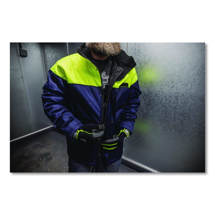 N-Ferno 6476 Insulated Freezer Jacket, Large, Navy