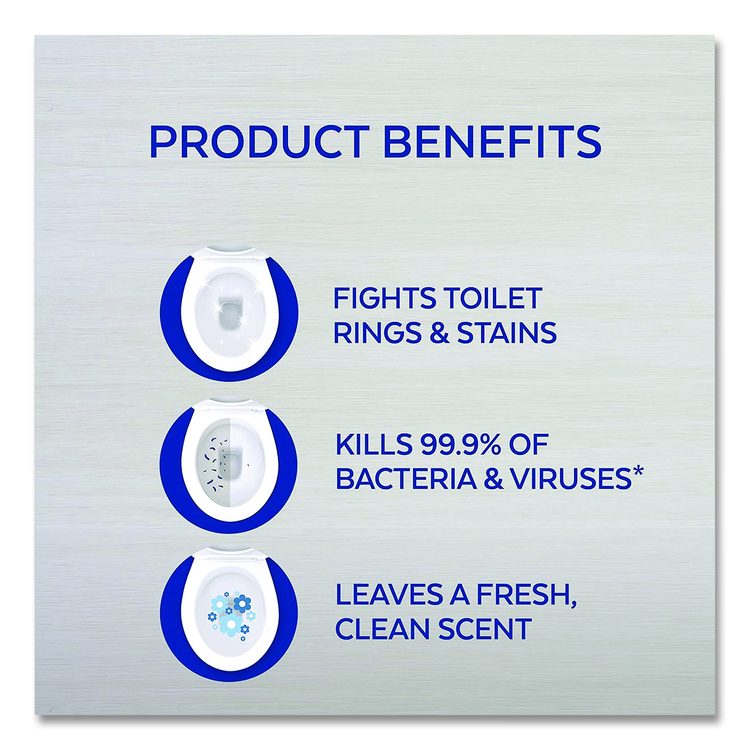 Disinfectant Toilet Bowl Cleaner w/Lime/Rust Remover, Atlantic Fresh Scent, 24 oz Angle-Neck Bottle, 9/Carton