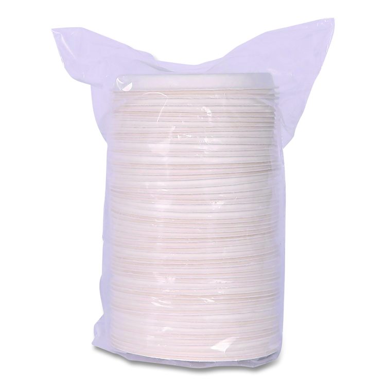 Vanguard Sugarcane Portion Cup Lid, Fits 4 oz Portion Cups, White, 1,800/Carton