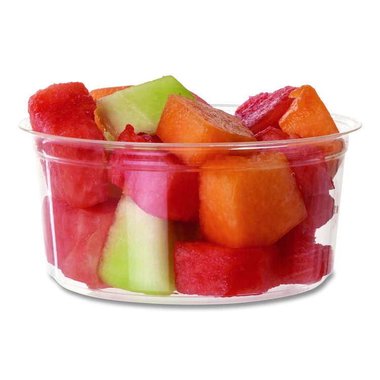 Round Deli Containers, 12 oz, 4.63" Diameter x 2.13" h, Clear, Plastic, 500/Carton
