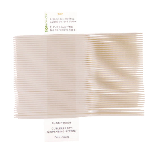 Cutlery for Cutlerease Dispensing System, Knife, Plastic, White, 960/Carton