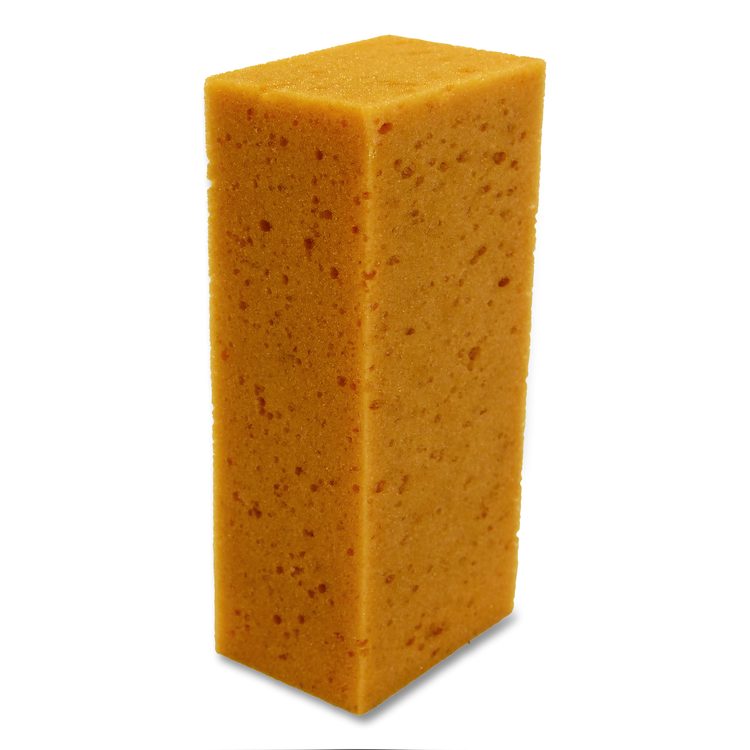 Fixi-Clamp Sponge, 3.75 x 8.5, 2.75" Thick, Yellow