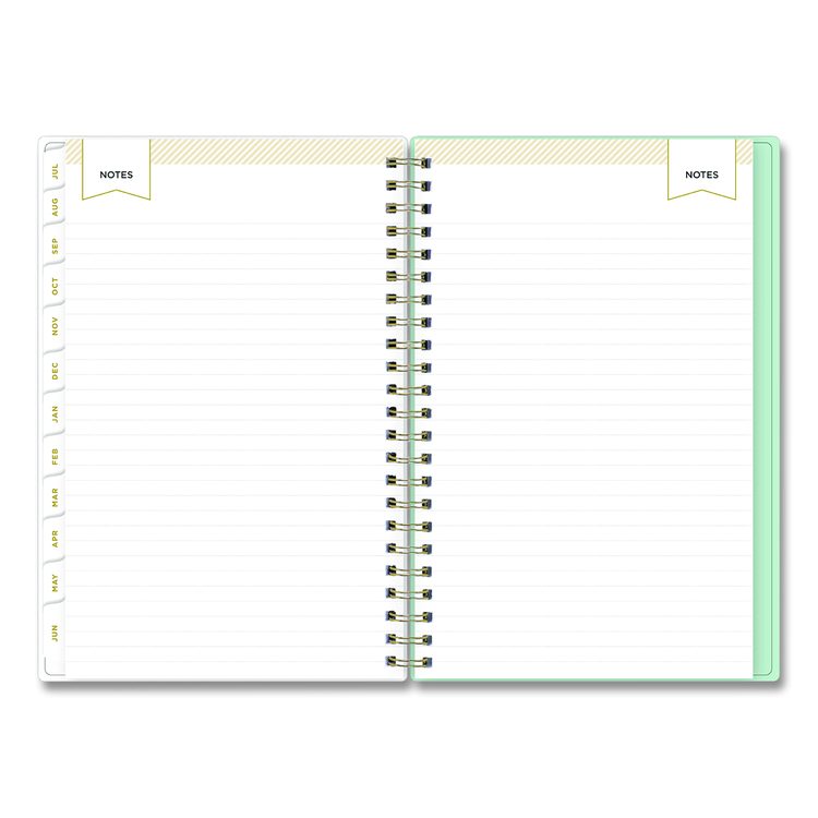 Day Designer "Secret Garden Mint" Academic Year Weekly/Monthly Notes Planner, 8 x 5, 12-Month (July to June): 2025-2026