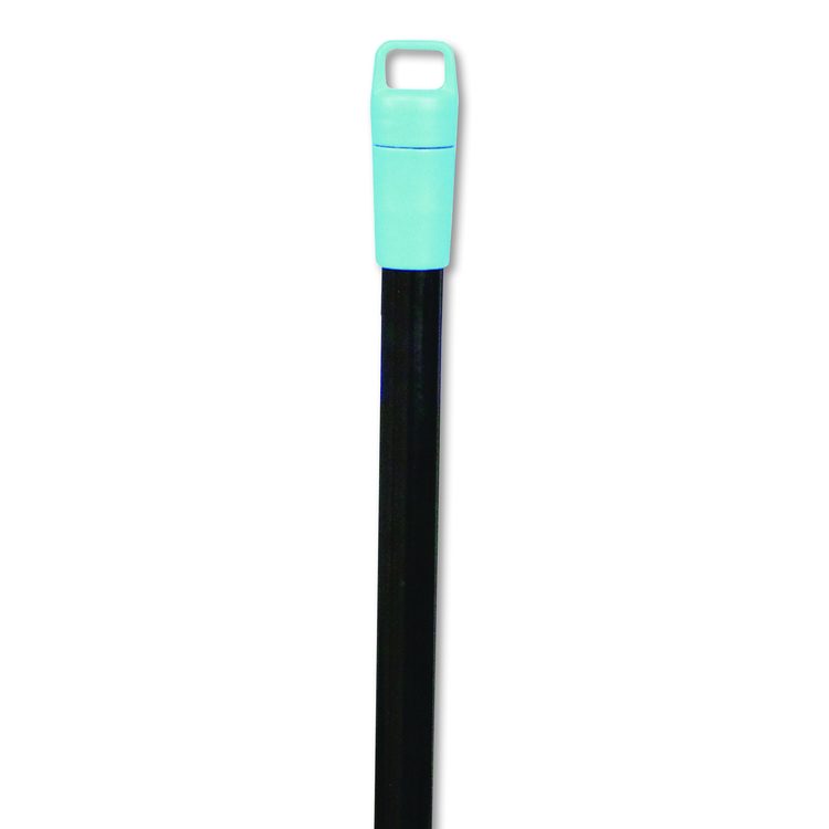 Lobby Dust Pan Broom, 36.86" Length, Black/Blue, 12/Carton
