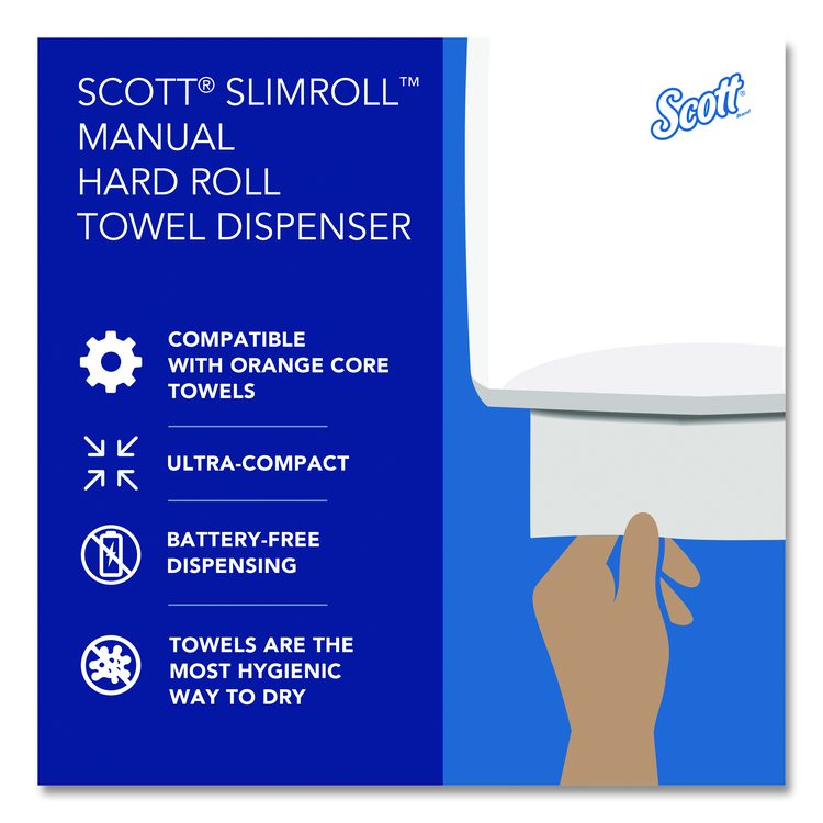 Slimroll Manual Towel Dispenser, 12.65 x 13.02 x 7.18, Black