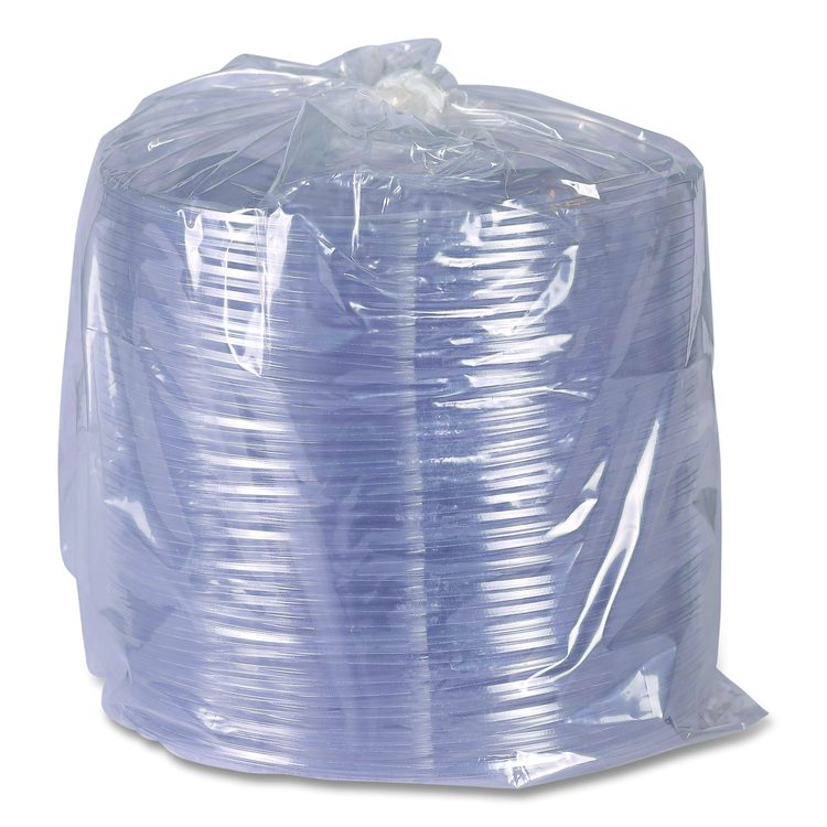 Salad Bowl Lids, Lids for 64 oz Squat Salad Bowls, 9.5" Diameter, Clear, Plastic, 300/Carton
