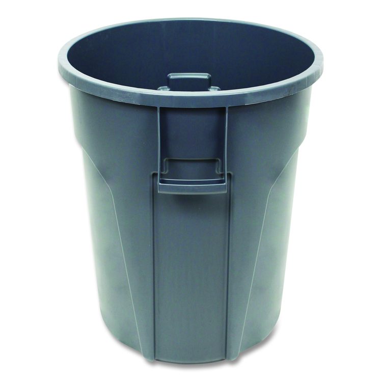 Value-Plus Containers, 20 gal, Low-Density Polyethylene, Gray
