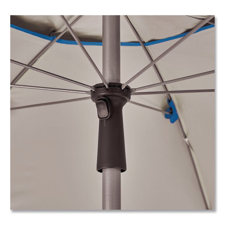 SHAX 6199 Lightweight Work Umbrella and Stand Kit, 90" Span, 92" Long, Blue Canopy