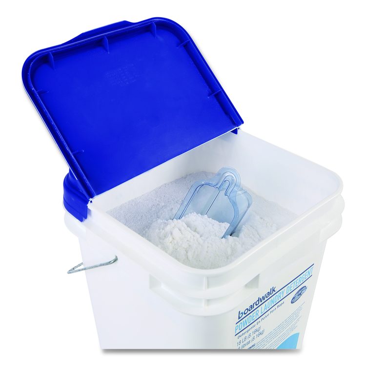 Powder Laundry Detergent, Low Foam, Crisp Clean Scent, 18 lb Pail
