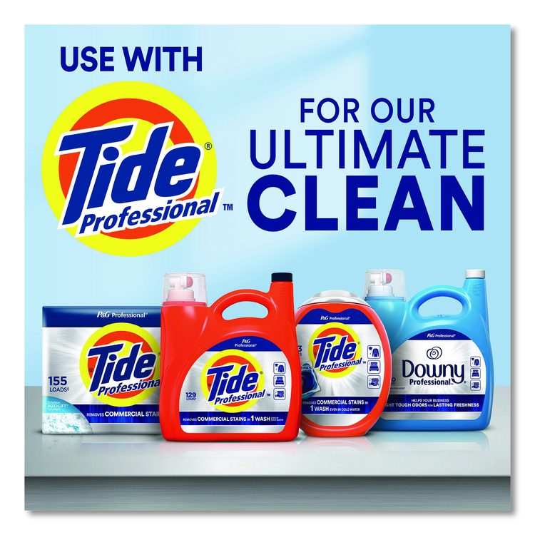 Commercial Liquid Fabric Softener, Clean and Fresh Scent, 140 oz Pour Bottle, 4/Carton