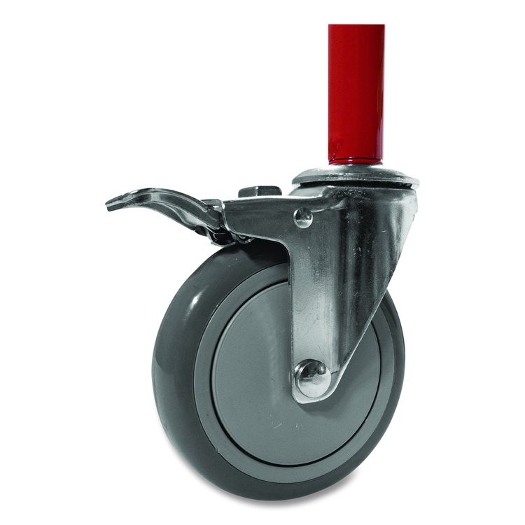 Deluxe Pro Ball Cart, Metal, 176 lb Capacity, 18.5 x 51 x 54, Red