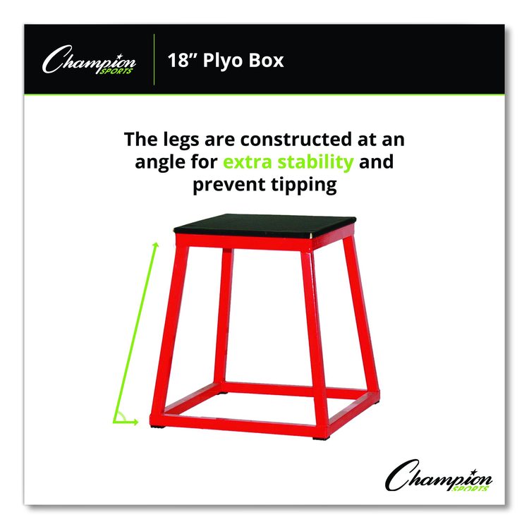 Plyo Box, 18" h, 18 x 18 Base
