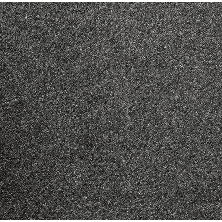 Rely-On Olefin Indoor Wiper Mat, Rectangular, Charcoal Gray Cut Pile Surface, 36" x 10 ft