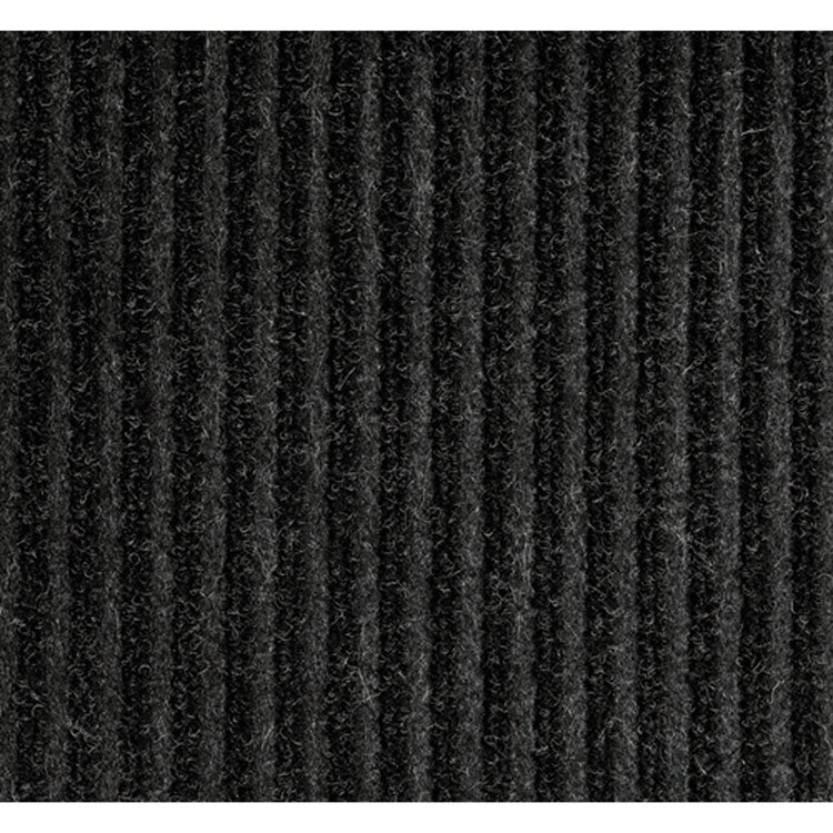 Needle-Rib Wiper/Scraper Mat, Rectangular, Charcoal Gray Ribbed Surface, 36" x 10 ft