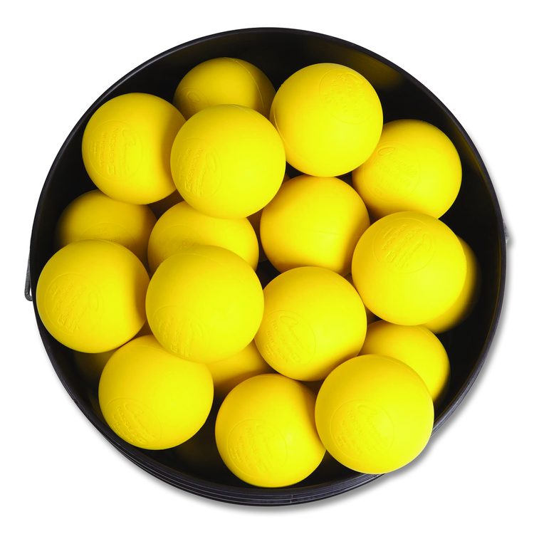 Bucket of Lacrosse Balls, Official Size, Yellow, 36 Balls/Bucket