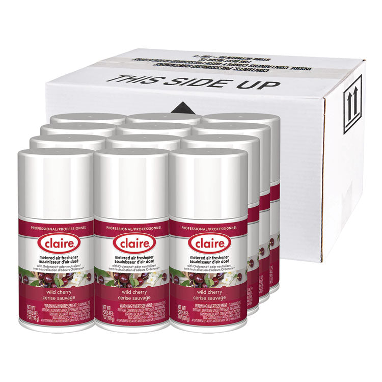 Metered Air Freshener, Cherry, 7 oz Aerosol Spray, 12/Carton