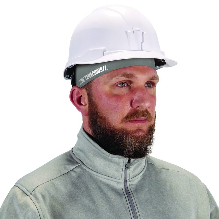 Chill-Its 6632 Performance Knit Cooling Skull Cap, Polyester/Spandex, One Size Fits Most, Gray