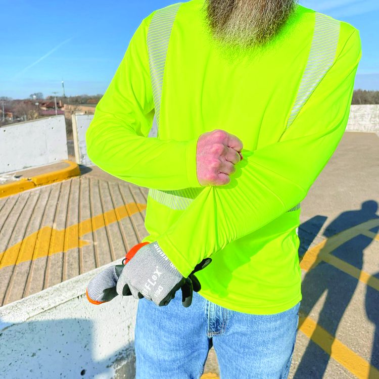 Chill-Its 6688 Type R Class 2 Cooling Hi-Vis Sun Shirt with UV Protection, X-Large, Lime
