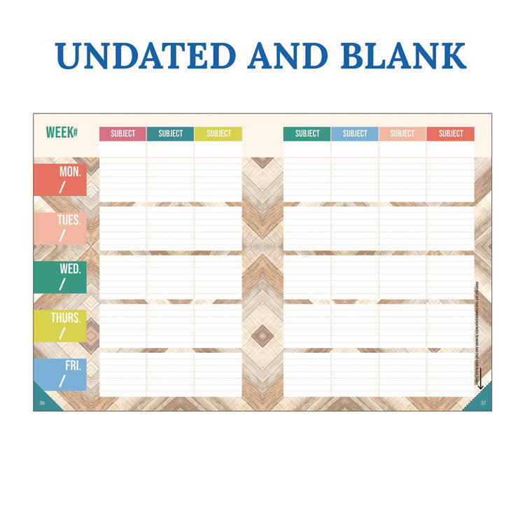 Teacher Planners, Weekly/Monthly, 7 Classes, True to You Artwork, Multicolor Cover, 11 x 8.5 Sheets, 12-Month (July to June)