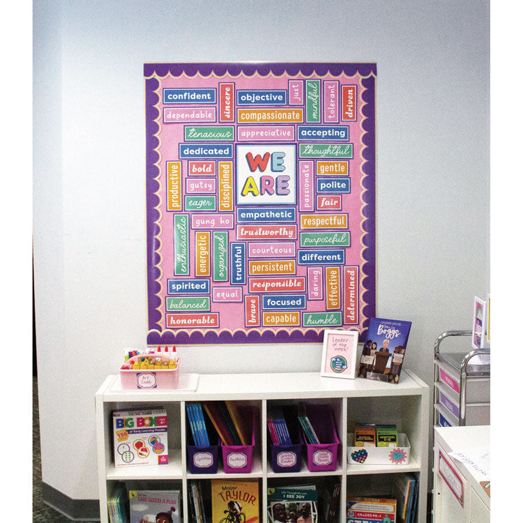 Motivational Bulletin Board Sets, 52-Piece Set, We Stick Together: Motivational, 7.9" x 15", Multicolor