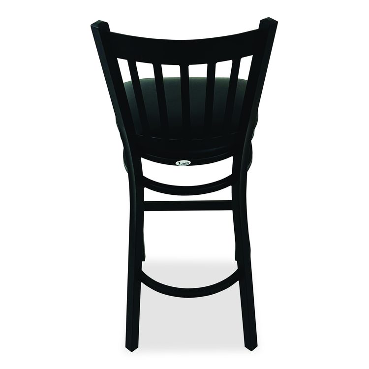 Cobra Series Barstool, Supports Up to 300 lb, 28.5" Seat Height, Black Seat, Black Back, Black Base