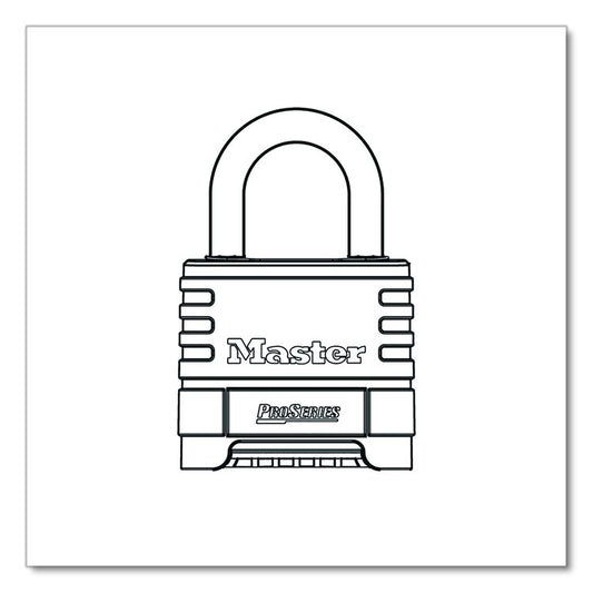 ProSeries Stainless Steel Easy-to-Set Combination Lock, Stainless Steel, 2.18" Wide
