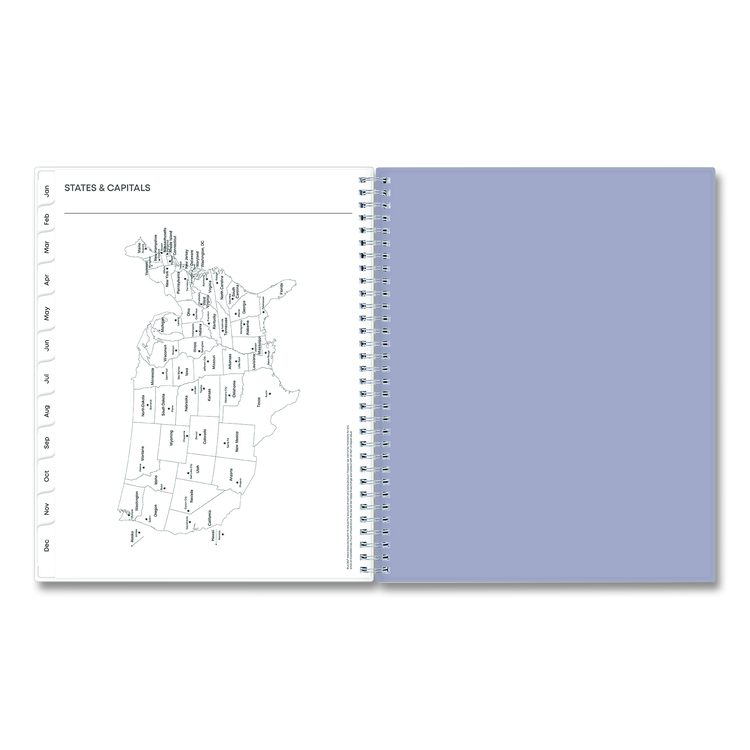 Laila Create-Your-Own Cover Weekly/Monthly Planner, Wildflower Artwork, 11 x 8.5, Purple/Blue/Pink, 12-Month (Jan-Dec): 2026