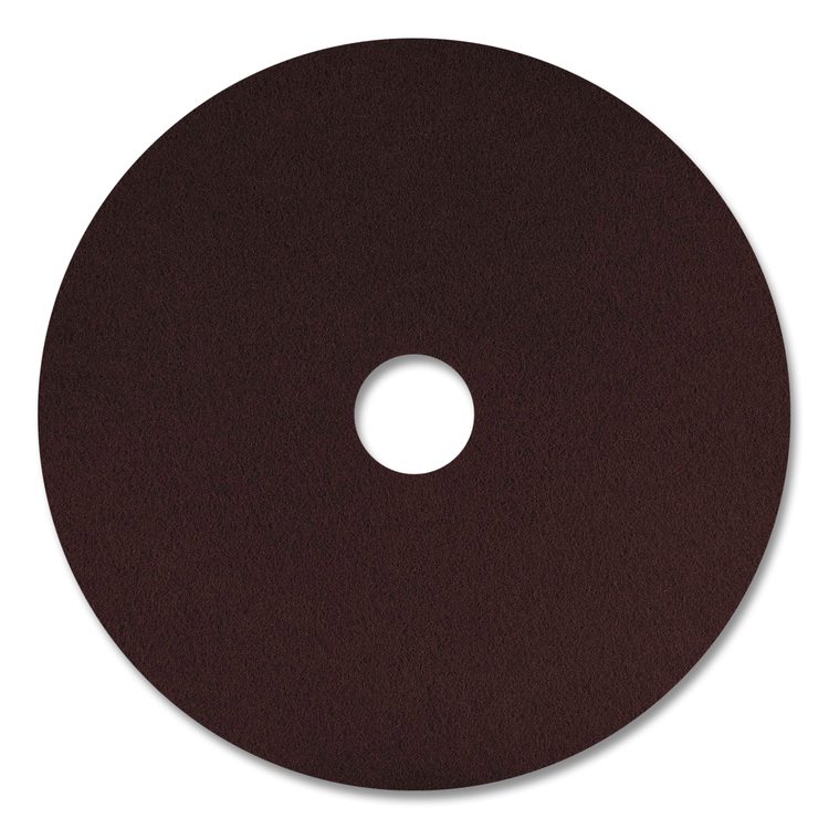 Stripping Pad, 20" Diameter, Burgundy, 5/Carton