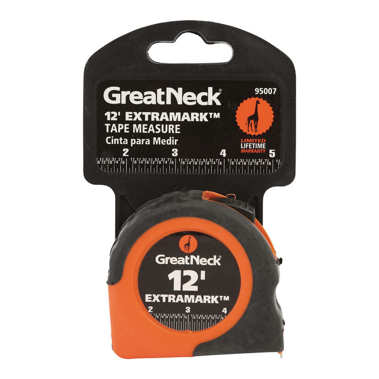 ExtraMark Power Tape, 0.63" x 12 ft, Steel, Yellow/Black
