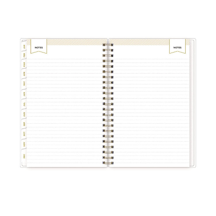 Day Designer Tile Weekly/Monthly Planner, Geometric Artwork, 8 x 5, Blue/White Cover, 12-Month (Jan to Dec): 2026