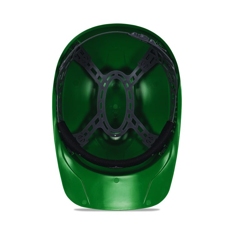 Skullerz 8951 Vented Hard Shell Bump Cap, Short Front Brim, One Size Fits Most (6.13 to 8), Green